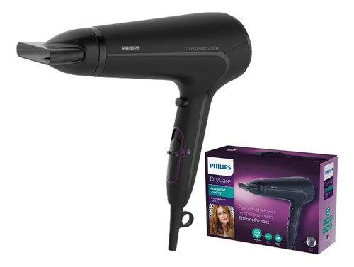 Secador De Cabello Philips Thermoprotect Hp8230 Negro (Reacondicionado)