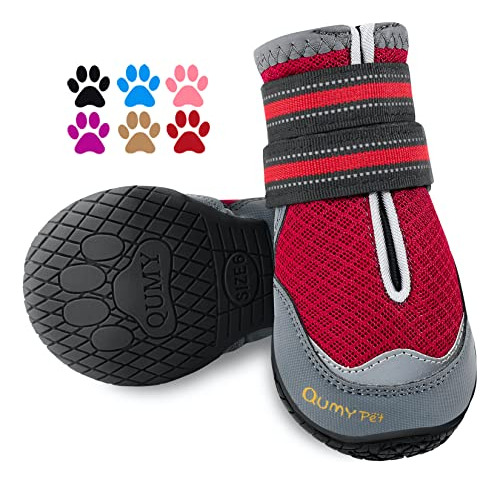 Qumy 2pcs Zapatos Para Perros Botas De Pavimento Caliente Pa