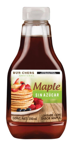 Jarabe Maple Sin Azúcar - 250 Ml Burchers Natural 