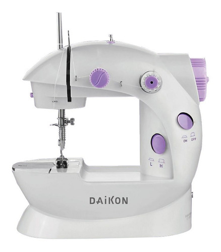 Mini Máquina De Coser  Recta Daikon Dkp202 Portable Blanca 220v