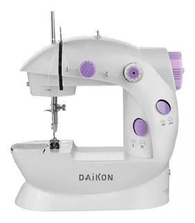 Mini máquina de coser recta Daikon DKP202 portable blanca 220V