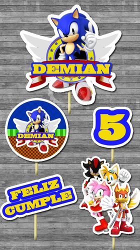 Featured image of post Cake Topper Topper Sonic Para Imprimir