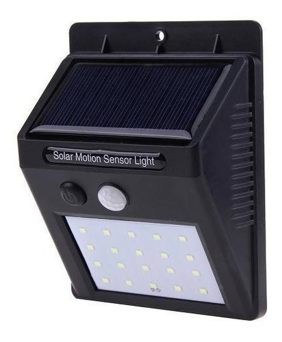 Pack 5 Foco Solar 20 Leds Con Sensor Movimiento Exterior 