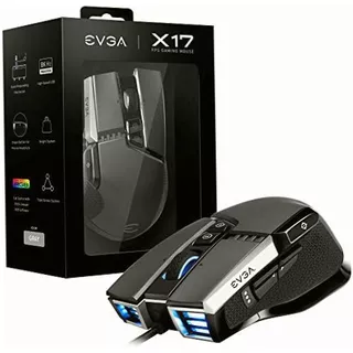 Evga Mouse Óptico Gamer X17 Alámbrico 16,000dpi Color Gris