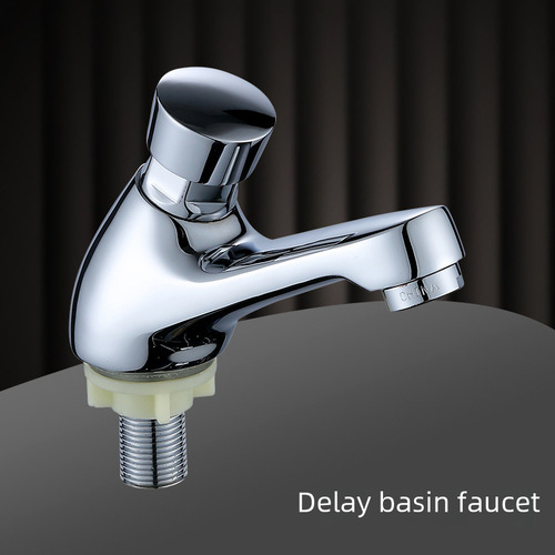 Grifo Eléctrico De Pared Con Retardo Para Lavabo