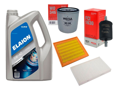 Kit Filtros Vw Virtus Polo Msi + Aceite Ypf 5w40 4 Litros