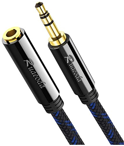 Cable De Extensión De Aux De Ruaeoda 3.5mm 3ft 2pack, Fcg2g