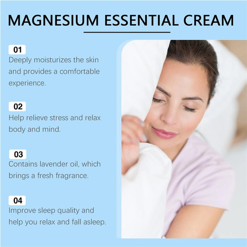 Bm Creme Suave De Magnésio Para Cuidados Do Sono