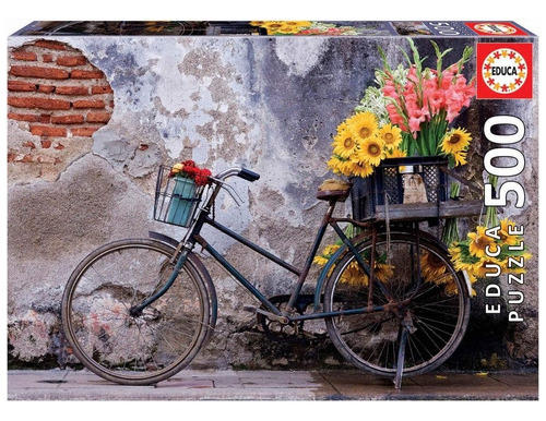 Puzzle Rompecabeza 500 Pzs Bicicleta Con Flores Educa 17988