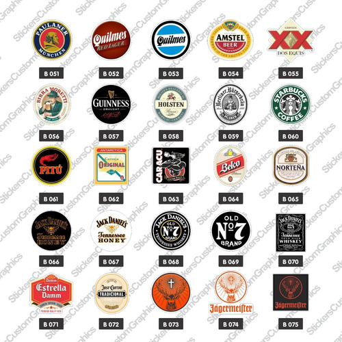 Adesivos Bebidas E Cigarros 20un.