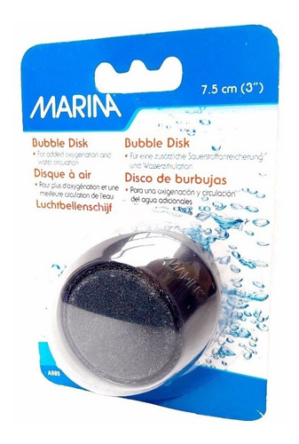 Imagen 3 de 5 de Accesorios Para Acuarios - Piedra Difusora Disco De 7.5 Cm
