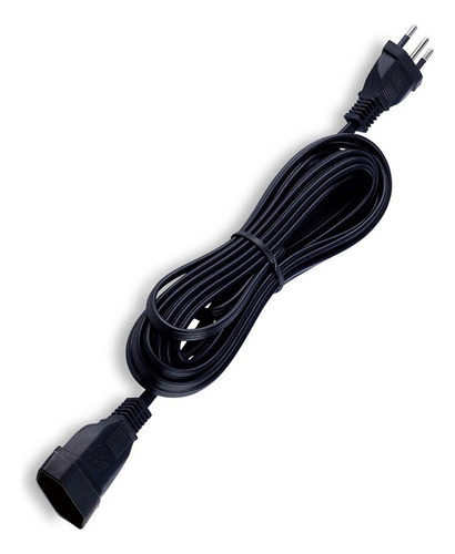 Extensao 1 Tomada 10a 5 Metros Preto 2p+t Fl4954 1059