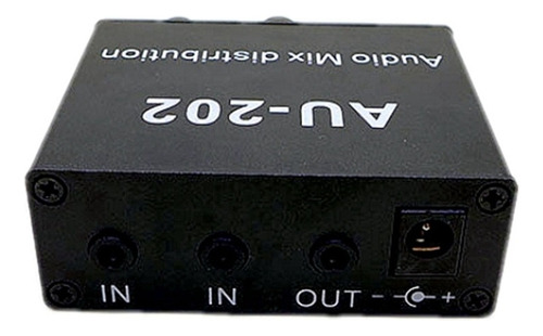 Distribuidor De Áudio Do Mixer Estéreo Au-202 De 2 Entradas