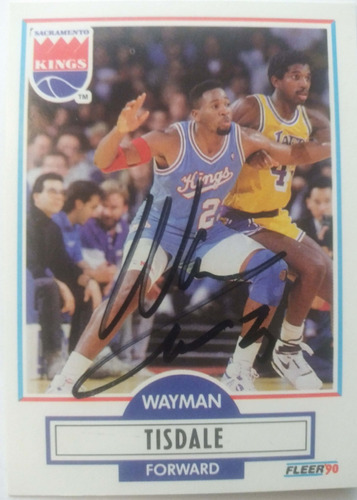 Wayman Tisdale Signed Basketball Card