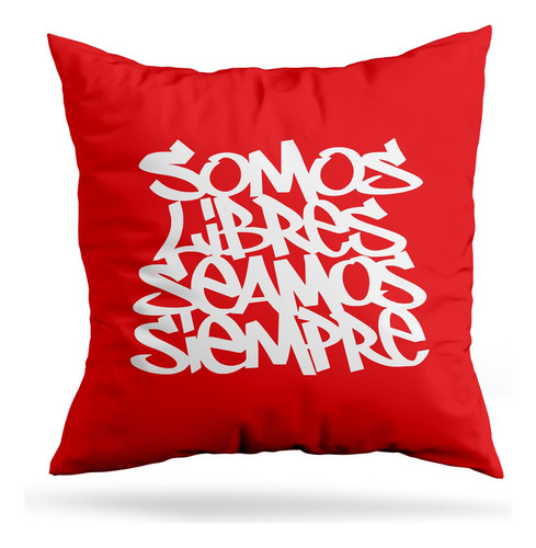 Cojin Deco Somos Libres (d0522 Boleto.store)