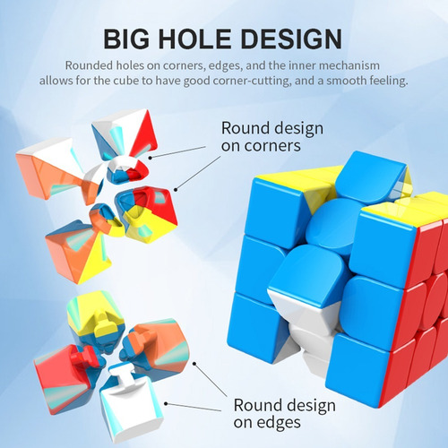 Cubo Rubik Pack 3 Cubos Moyu Meilong 3x3 4x4 5x5 + Estuche