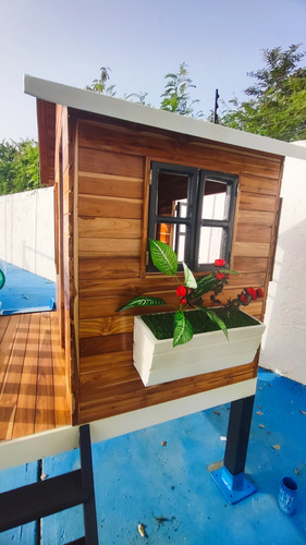 Casa De Juego Con Tobogan Para Niños Impermeable
