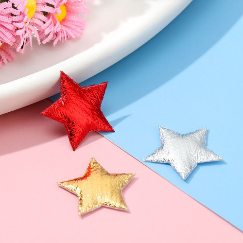 * Parches De Tela Con Apliques En Forma De Estrella De