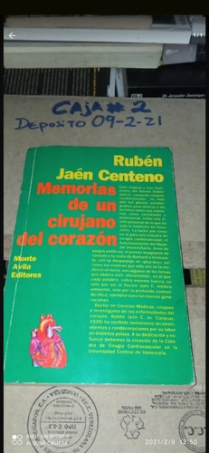 Libro Memorias De Un Cirujano Del Corazón. Rubén Centeno