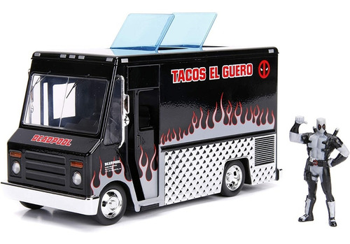 Camioneta Deadpool Taco Track On Figura 1/24 Grande Jada Die