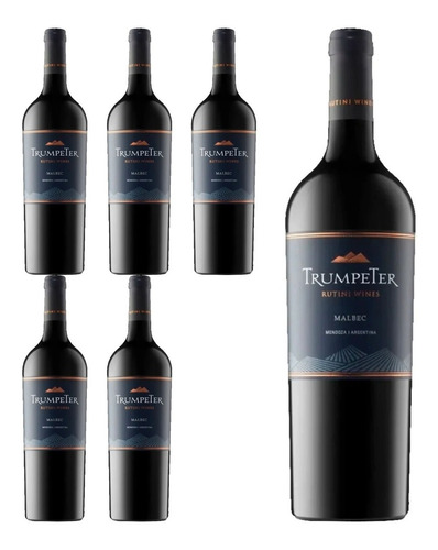 Vino Trumpeter Malbec 6 X 750cc Envios A Capital !