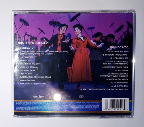 Mary Poppins Musical Broadway - Cd Soundtrack Disney - C*f (Usado)