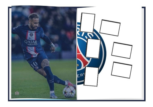 Álbum De Figurinhas Personalizado Neymar Jr Psg