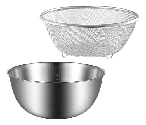 Colador De Malla Fina, Acero Inoxidable, Para Verduras, Meta