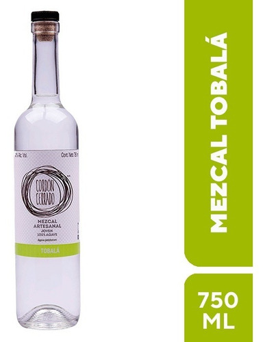 Mezcal Artesanal Tobalá Cordón Cerrado 750 Ml.