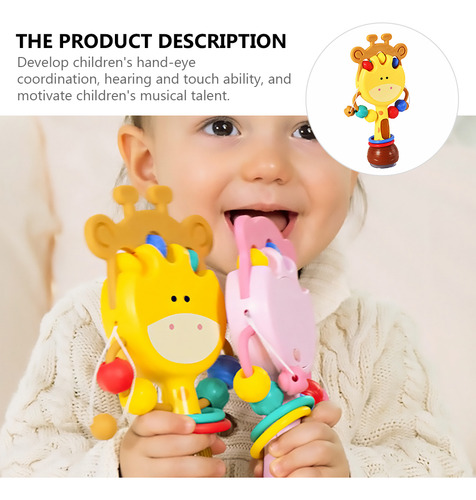 Juguete De Iluminación Musical Para Bebés Que Sacuden, Tambo