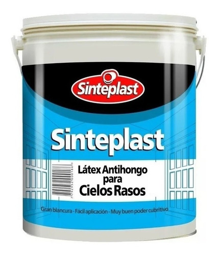 Pintura Cielorraso Latex 10 Lts Sinteplast Acabado Mate Color Blanco