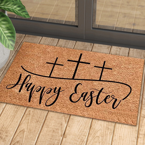 Felpudo De Pascua Happy Home Decorations, Tapetes De Bienven