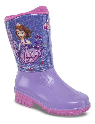 Botas Sofia Celeste Fucsia Para Niña Disney