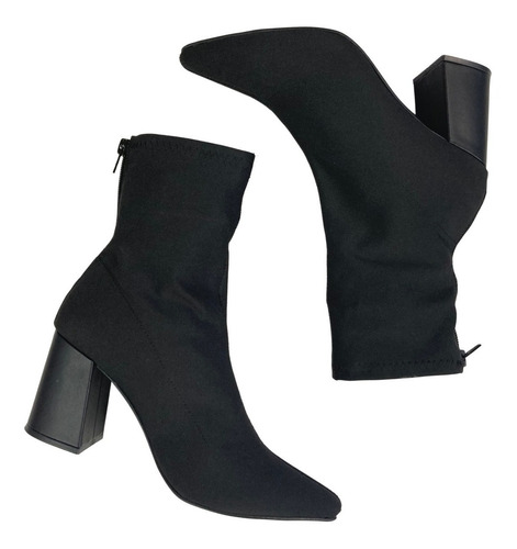 Imagen 2 de 10 de Botin Stretch Felipe Rentería Tacón 7cms Botas Mujer Moda