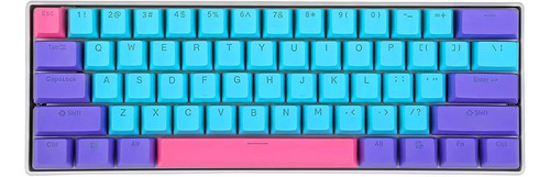 Boyi Teclado Mecánico Juegos Con Cable 60%, Mini Rgb Cherry