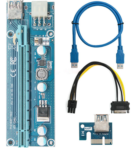 Pci-e Tarjeta Usb Cable Pci Para Express Pcie Exten Gpu Sata