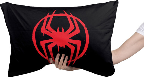 Cojin Almohada Spiderman Miles Morales Logo Cine 40x60cm Color Spider Man