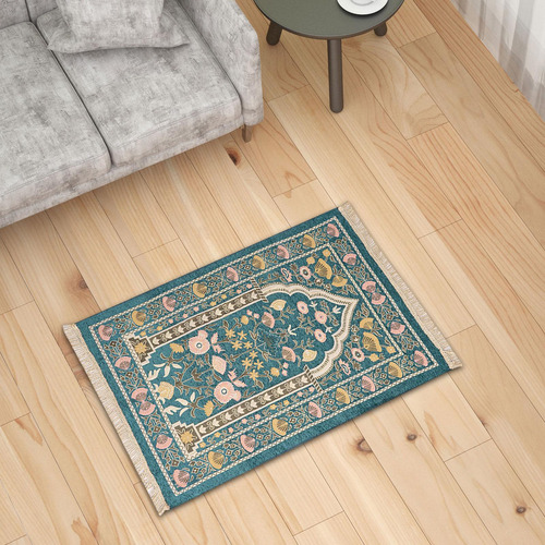 Alfombra Azul Praying Muslim Travel Prayer