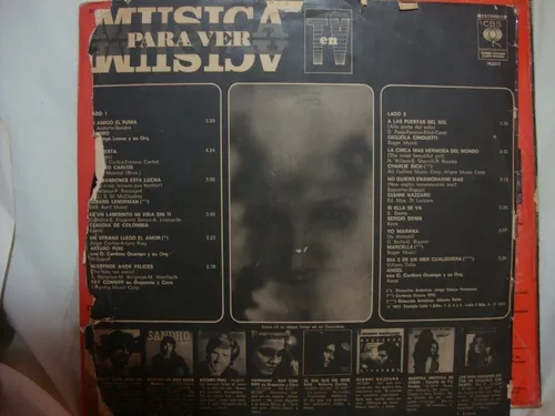 Vinilo Musica Para Ver Sandro Marcella Angel Charlie Bs1 (Usado)