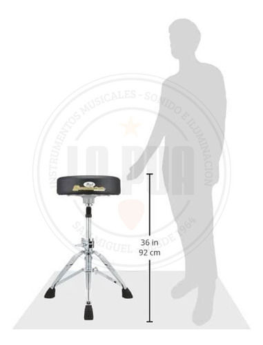 Imagen 4 de 7 de Banqueta Pearl Roadster D-1000spn Pata Doble Con Suspensión
