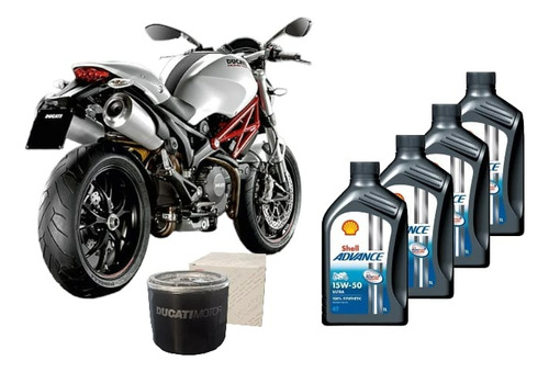 Kit Service Ducati Monster 796 Filtro De Aceite + Aceite
