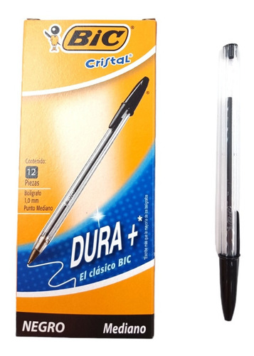 Pluma Bolígrafo Bic Punto Mediano 1.0mm 3 Caja C/ 12 Pzs C/u