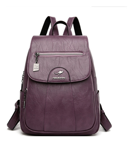 Mochilas De Cuero Suave Para Mujer, Mochila De Viaje Casual