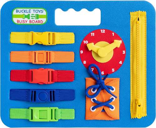 Centro De Actividades Buckle Toys 860006132316 Color Azul