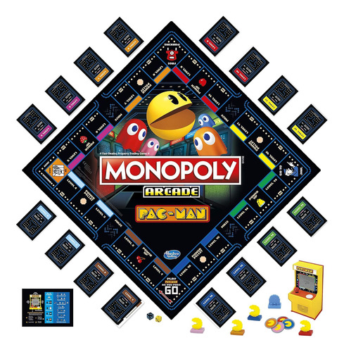 Monopoly Arcade Pac-man Juego De Mesa Para Niños A Partir De