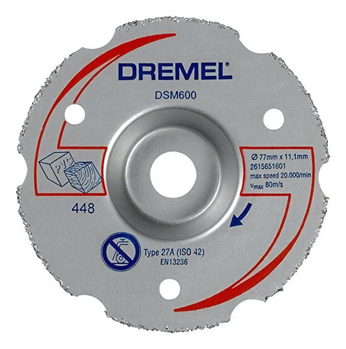Dsm600 Disco Para Dremel Saw Max Corte Al Ras Dsm 600 