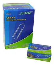 Comprar Clip Cuadradito #1 Clip Para Papel Oficina 10 Cajas 1000 Pzs Color Gris