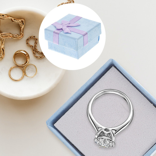 Bolsas De Joyería Para Vender Joyas A Granel, Caja De Cartón
