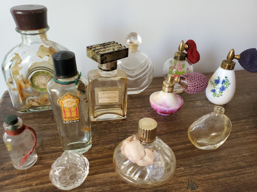 Antiguos Mini Perfumeros Y Frasquitos De Perfume (lote X 11)