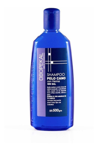 Pack 10 Shampoo Pelo Cano Con Henna Sin Sal 500g Obopekal